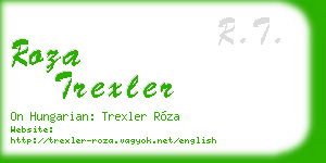 roza trexler business card